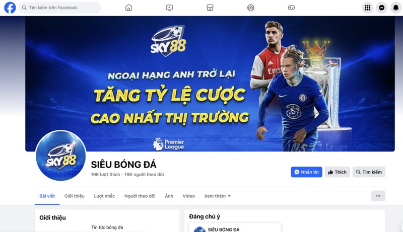 Sky88 cũng hỗ trợ bet thủ thông qua các nền tảng mạng xã hội như Facebook và Telegram