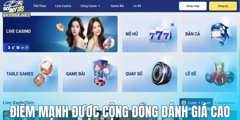 Điểm mạnh được cộng đồng đánh giá cao