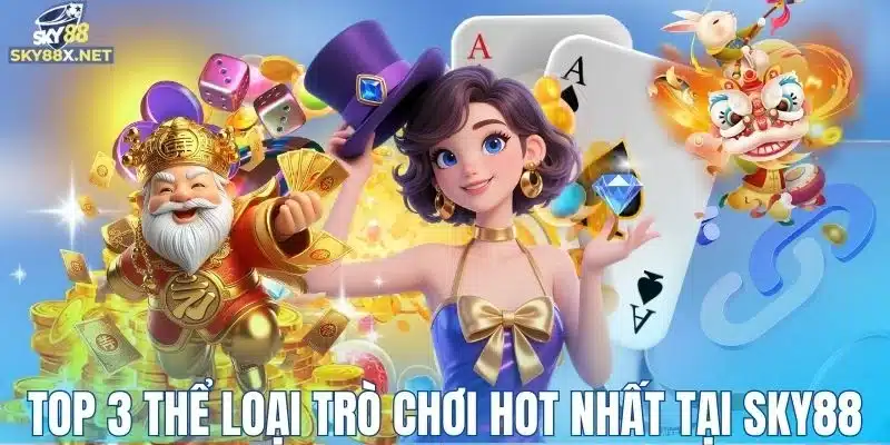 Top 3 thể loại trò chơi được ưa chuộng nhất tại Sky88